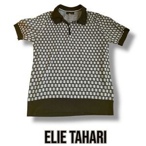Elie Tahari Men’s polo light sweater short sleeve